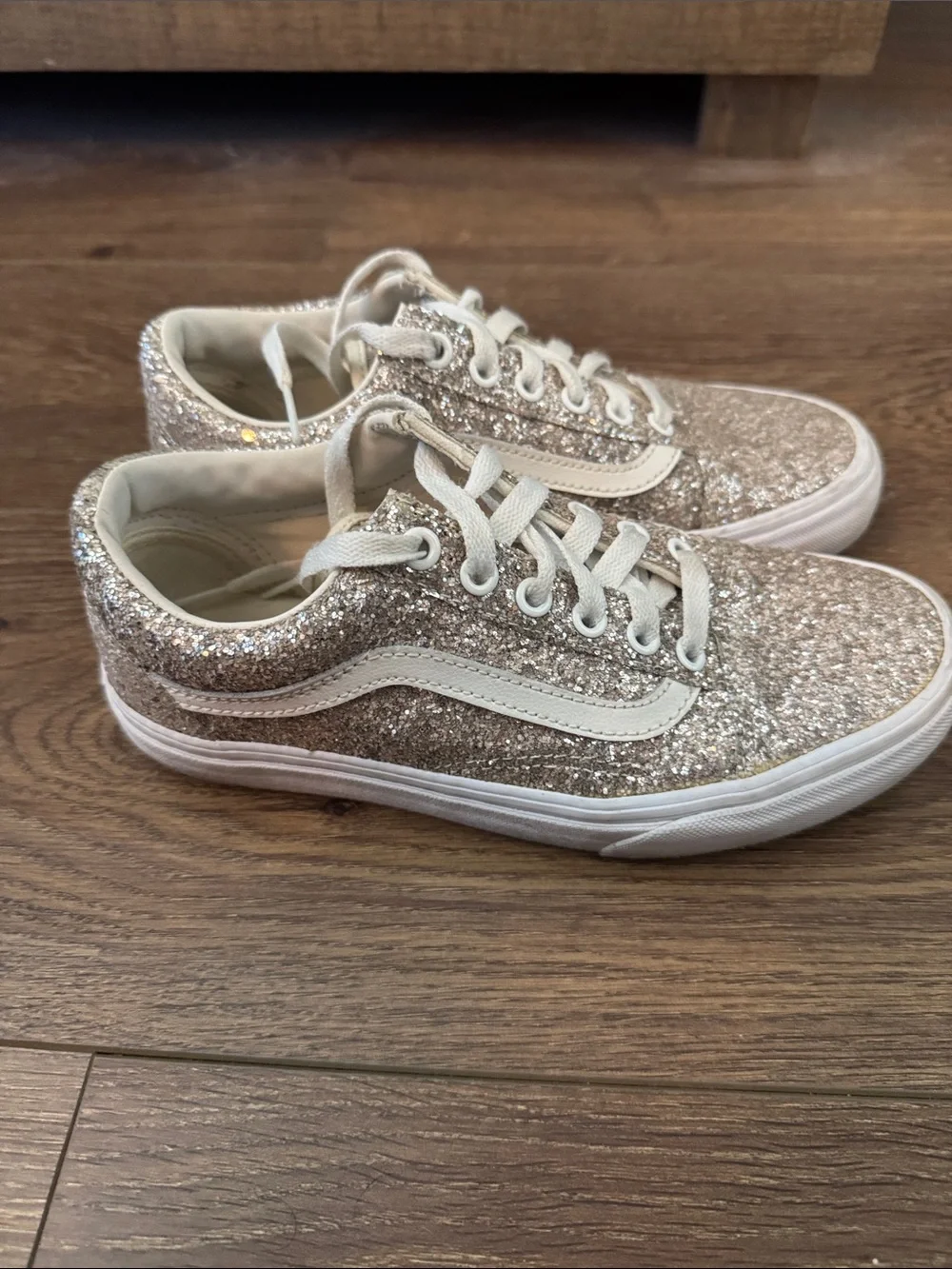 Vans Glitter Lace-Up Sneakers - Rose